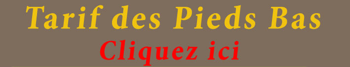 Tarif des pieds bas