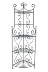Etagère d'angle 5 niveaux en fer forgé