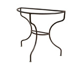 Pied de console fer forgé demi cercle simple