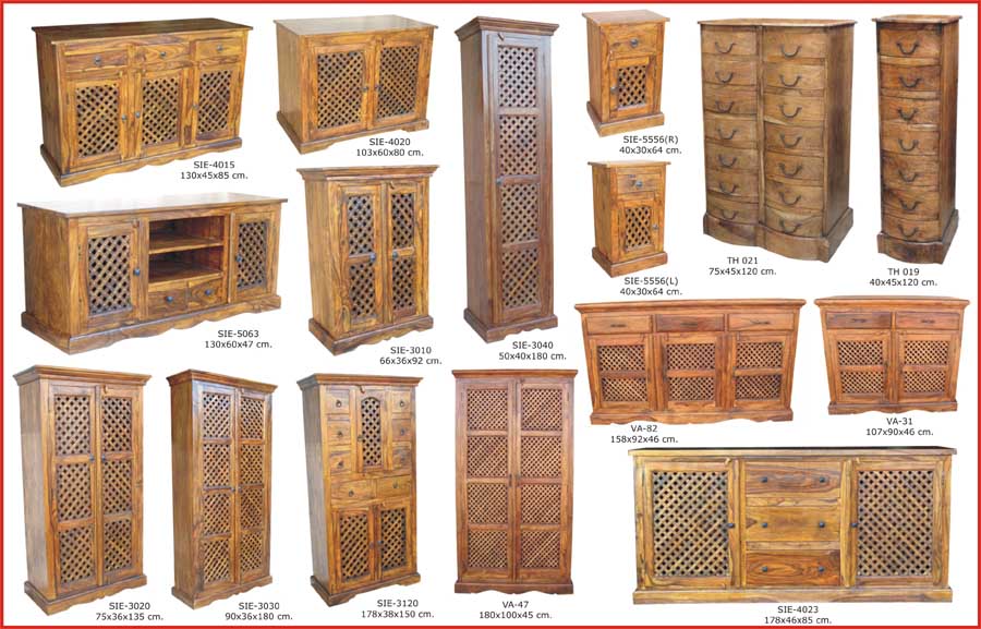 Table chaise buffet bahut plasmaTV en palissandre sheesham indien