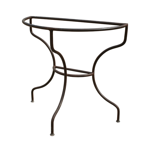 Pied de console demi-cercle en fer forgé simple