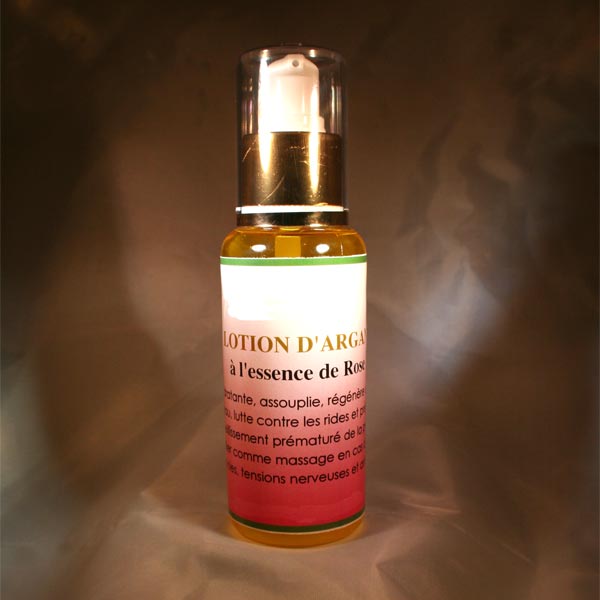 Lotion d'argan à la rose