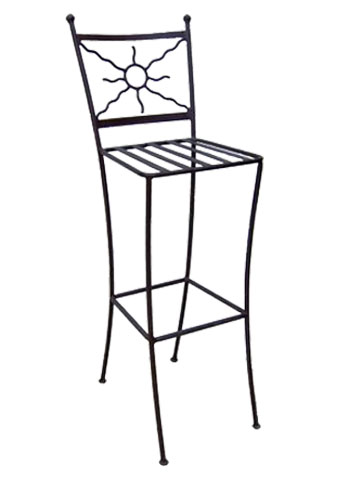 Tabouret de bar fer forgé Tina Soleil