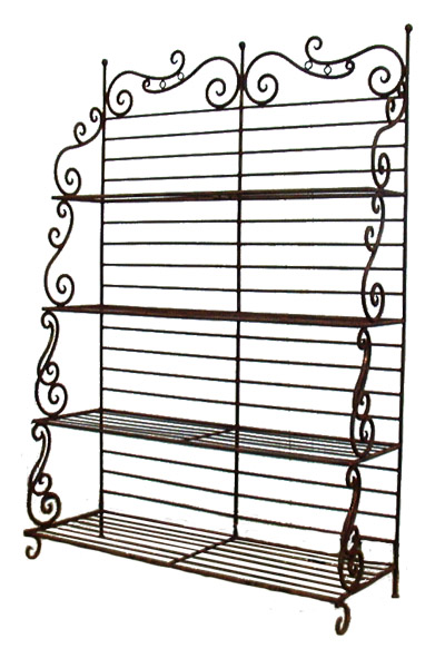 Etag&egrave;re Boulang&egrave;re en fer forg&eacute;