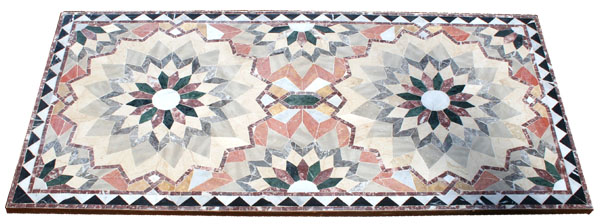 Mosaïque de marbre Florentine 6