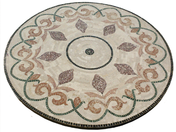Mosaïque de marbre Fleur 5