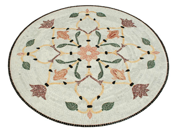 Mosaïque de marbre Fleur 7 byzantine