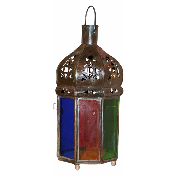 Lampe verre 8 côtés PM